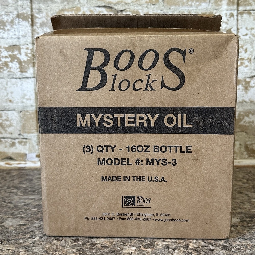 John Boos 3 16 Oz Boos Block Mystery Oil for Wood Kitchen Cutting Boards Counter